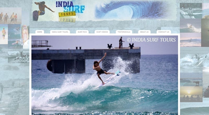 India Surf Tours official website